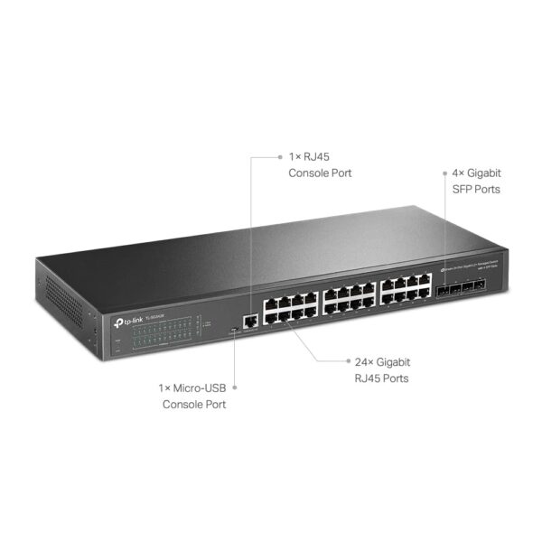TP-Link TL-SG3428 | 24 Port Gigabit Switch L2 Managed - Image 2