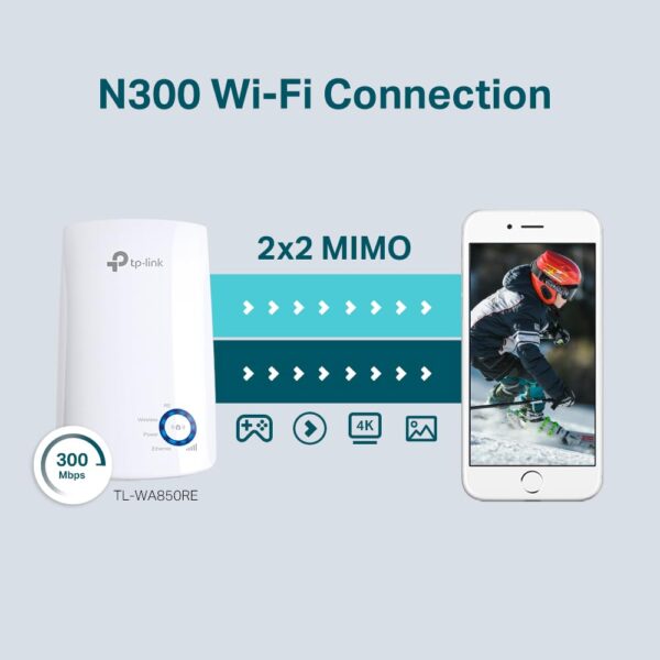 TP-Link TL-WA850RE Single_Band 300Mbps RJ45 Wireless Range Extender - Image 6