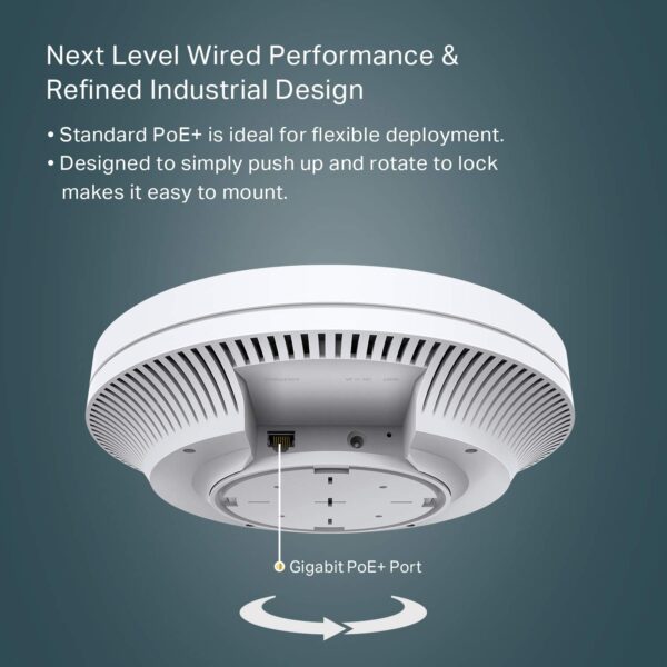 Tp-Link Eap610 Omada Business Wifi 6 Ax1800 Wireless Gigabit Access Point|Supports Mesh,Ofdma,Seamless Roaming And Mu-Mimo|Sdn Integrated|Cloud Access & Omada App|Poe+ Pow - Image 2